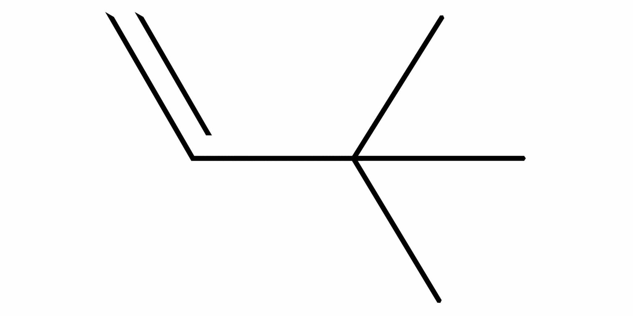 3,3ジメチル1ブテン（3,3Dimethyl1butene） C6H12 サイエンスフリー素材 構造式フリー素材